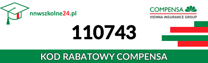 Kod rabatowy Compensa 110743 - NNW Szkolne Kod zniżkowy Compensa - 110743